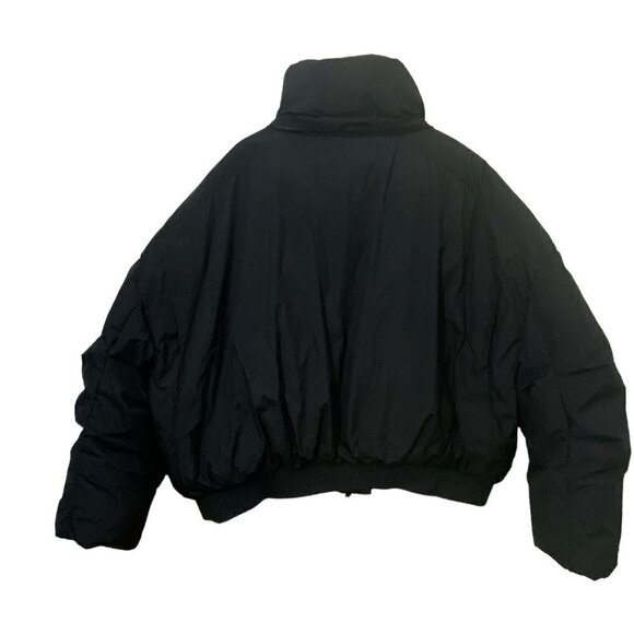Puffer Jacket Plus Size 2X Black Winter Coat Womens Bomber - Picture 4 of 11